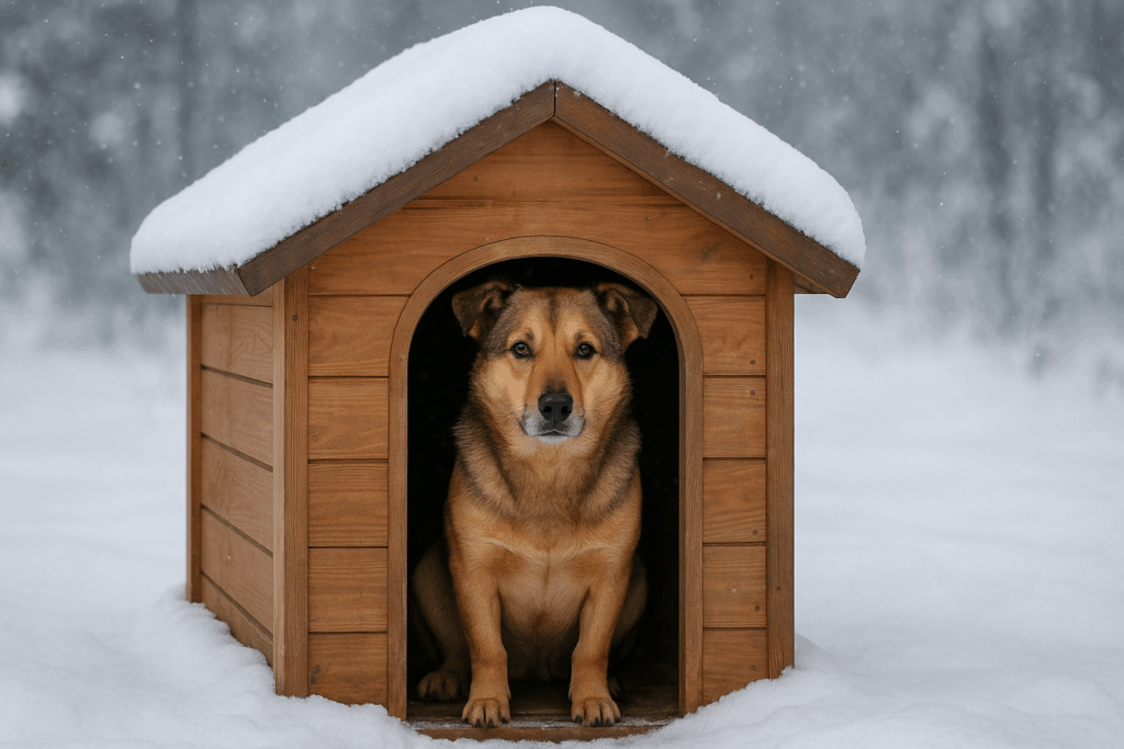 обогрев собачьей будки зимой